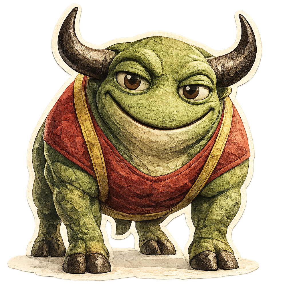 The Green Toad mascot